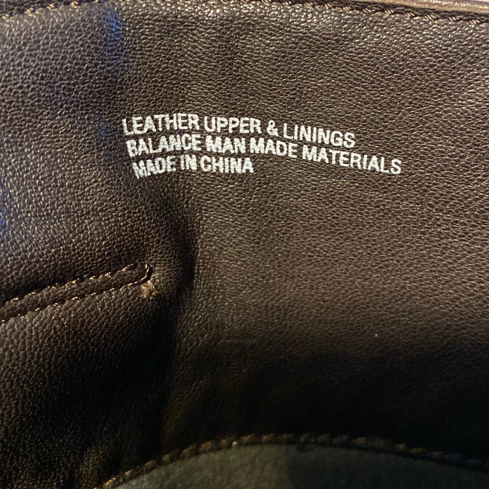 Born Softest Tall Leather Boots Flat Zip Up Brown Women’s 8 1/2 Preloved - Picture 8 of 9
